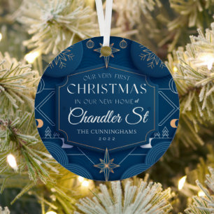 Ornement En Métal Notre tout premier Noël dans notre nouvelle maison