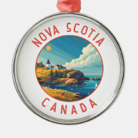 Nouvelle-Écosse Canada Cercle en détresse rétro