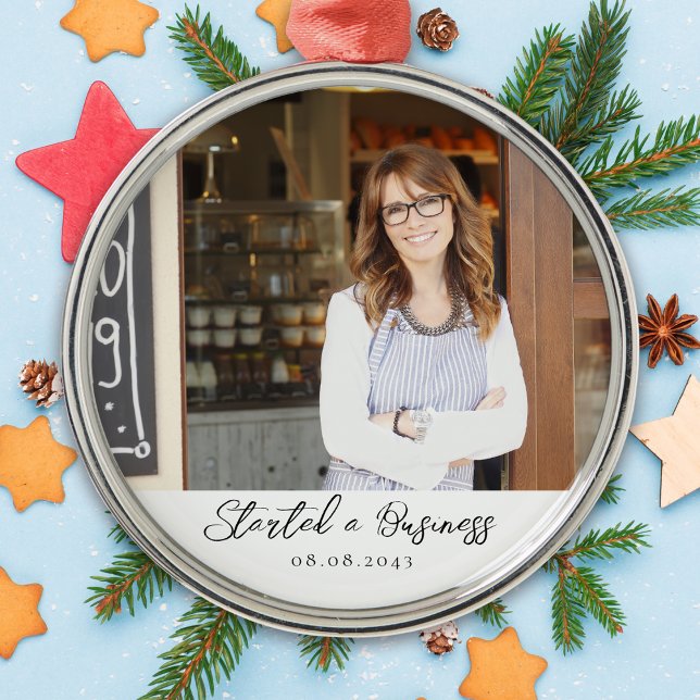 Ornement En Métal Nouvelle entreprise jalon de garde de photos (Créateur téléchargé)