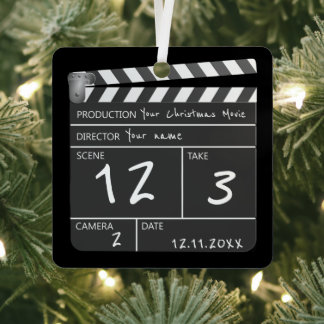 Ornement En Métal Novelité Personnalisé Clapperboard de film personn