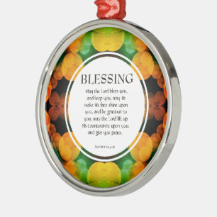 Ornement En Métal Numéros 6:24-26 QUE L'Éternel VOUS BÉNUE