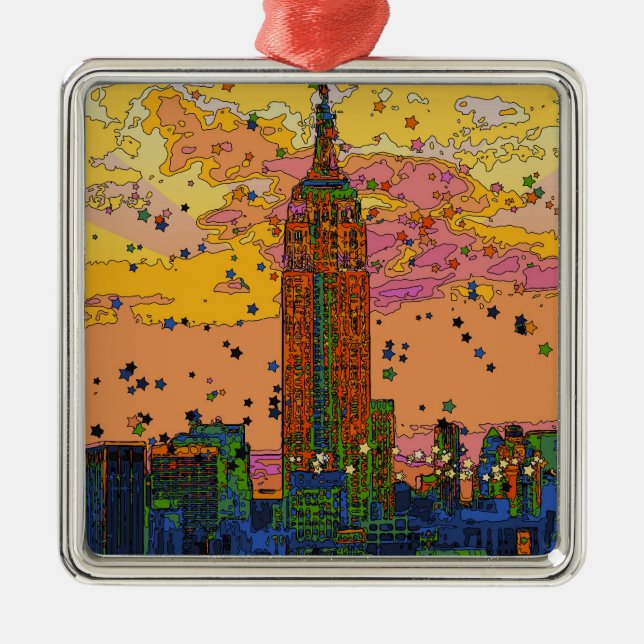 Ornement En Métal NYC psychologique : Empire State Building #1 (Devant)