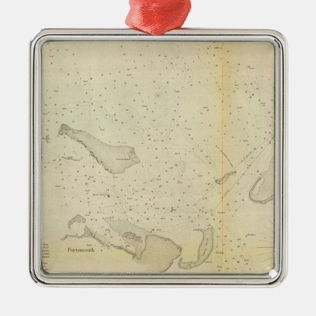 Ornement En Métal Ocracoke Inlet, NC (Devant)