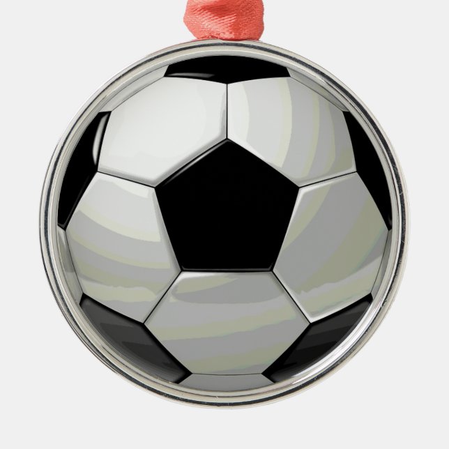 Ornement En Métal Oeuvre de soccer unique (Devant)