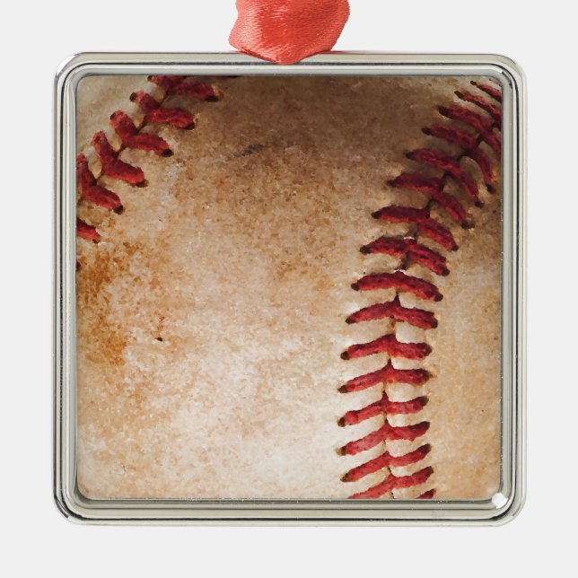 Ornement En Métal Oeuvres de baseball (Devant)