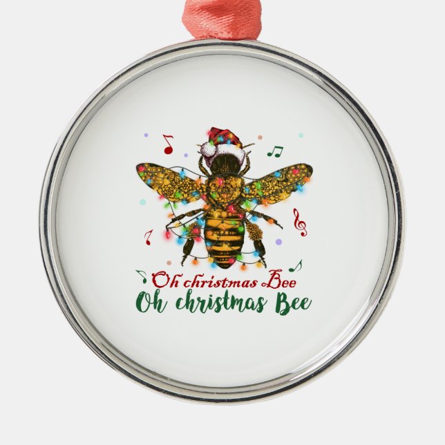 Ornement En Métal Oh Christmas Bee Oh Christmas Bee Light (Devant)