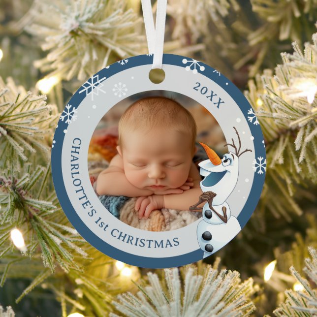 Ornement En Métal Olaf Holiday Wish Photo (Insitu)