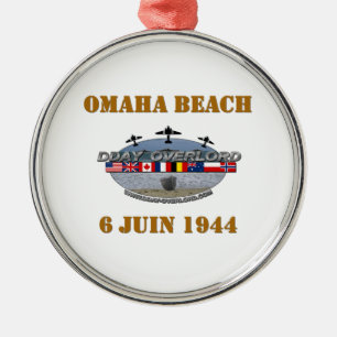 Ornement En Métal Omaha Beach 1944