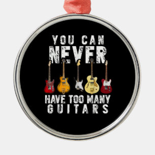 Ornement En Métal On ne peut jamais avoir trop de guitares musique d
