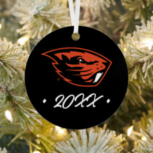 Ornement En Métal Oregon State Beavers Tête de castor