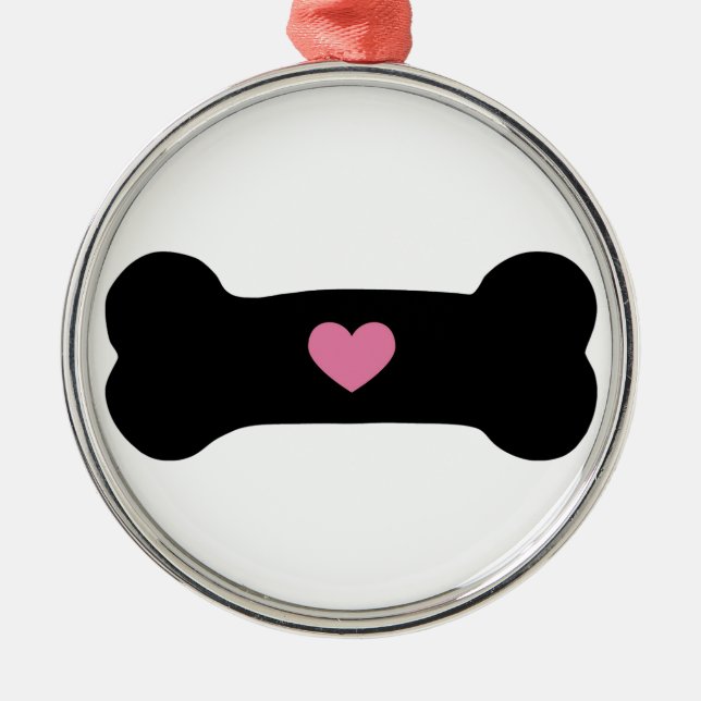 Ornement En Métal Os de chien (Devant)