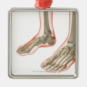 Ornement En Métal Os des pieds