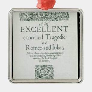 Ornement En Métal Page titre de 'Romeo et de Juliet