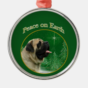 Ornement En Métal Paix du Mastiff (fawn)