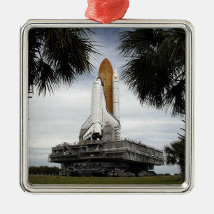 Ornement En Métal Palmetto arbres cadre navette spatiale Endeavour