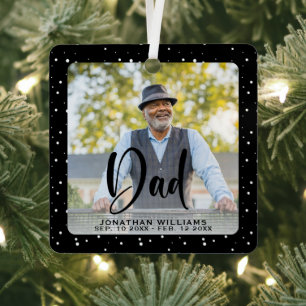 Ornement En Métal Papa dans la mémoire amoureuse photo Noël