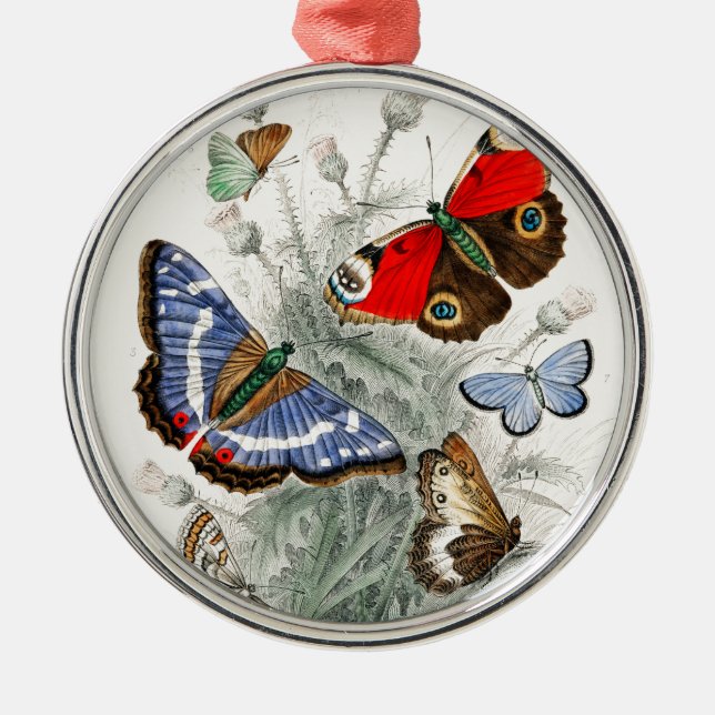 Ornement En Métal Papillons vintages (Devant)