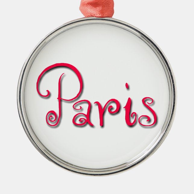 Ornement En Métal Paris (Devant)