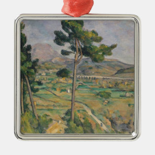 Ornement En Métal Paysage de Paul Cezanne   avec le viaduc