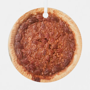 Ornement En Métal Pecan Pie Food Photo Noël