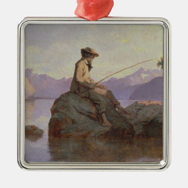 Ornement En Métal Pêche (Devant)
