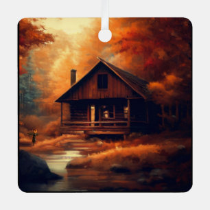 Ornement En Métal Peinture d'automne/Halloween/rustique