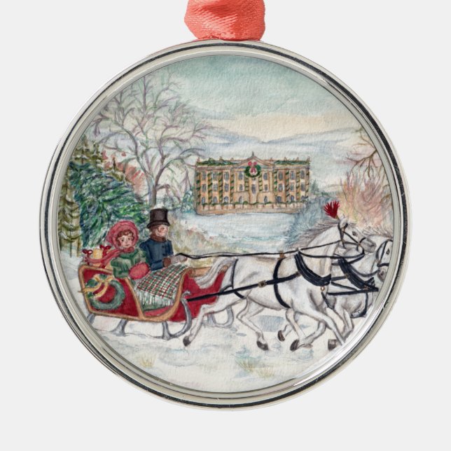 Ornement En Métal Pemberley Sleigh Ride - Jane Austen (Devant)