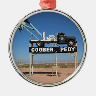 Ornement En Métal Personalizable Coober Pedy Outback Souvenir