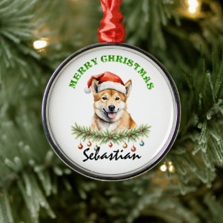 Ornement En Métal Personalized Christmas Aussie Animals Dingo
