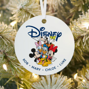 Ornement En Métal Personnalisé Caractères Disney Noël de famille