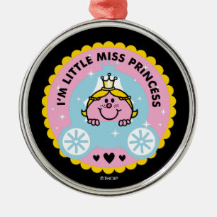 Ornement En Métal Petite Mlle Princesse   Je suis une princesse