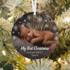 Photo mignonne Snowflakes Baby First Christmas