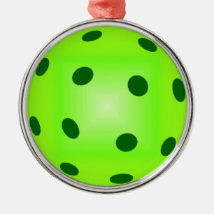 Ornement En Métal Pickleball vert Cool