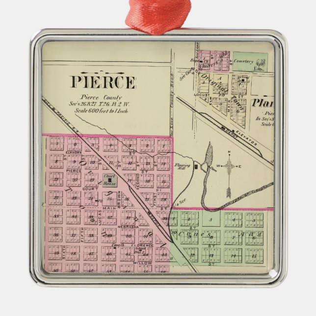 Ornement En Métal Pierce, Nébraska (Devant)