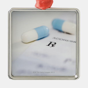 Ornement En Métal Pilules sur la prescription écrite