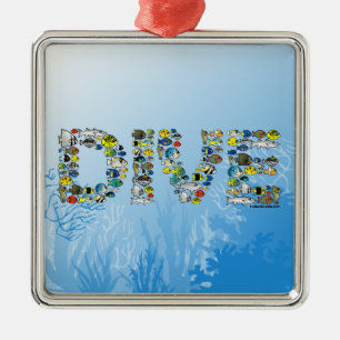 Ornement En Métal PIQUÉ de Scubadorable