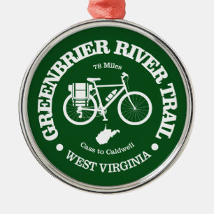 Ornement En Métal Piste de la rivière Greenbrier (cyclisme)