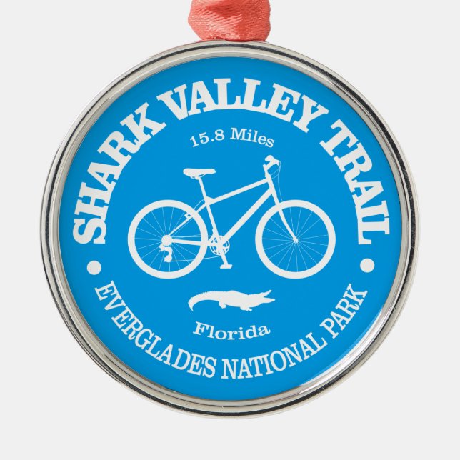 Ornement En Métal Piste de la vallée du requin (cyclisme) (Devant)