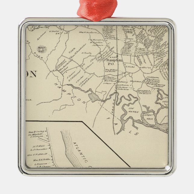 Ornement En Métal Plage de Hampton, Hampton (Devant)