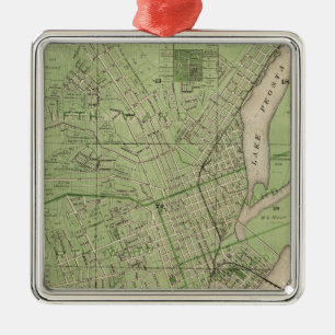 Ornement En Métal Plan de Dubuque, comté de Dubuque, État de l'Iow