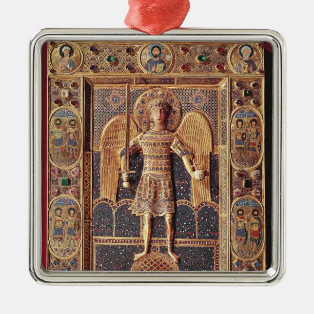Ornement En Métal Plaque émaux dépeignant Arkhangel Michael (Devant)