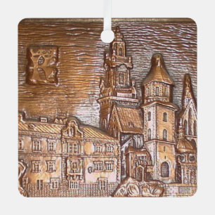 ORNEMENT EN MÉTAL PLAQUE EN CUIVRE FAITE À LA MAIN DE KRAKOW, POLOGN