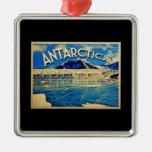Ornement En Métal Pôle Sud vintage Antarctique