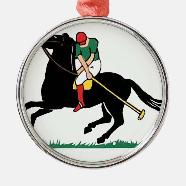 Ornement En Métal Polo de cheval de Deco (Devant)