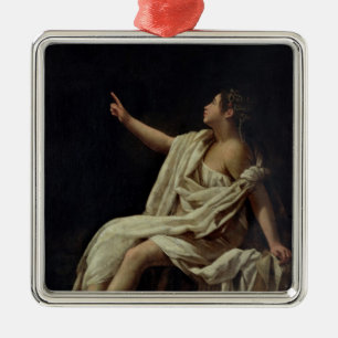 Ornement En Métal Polyhymnia, la Muse de la poésie lyrique, 1620