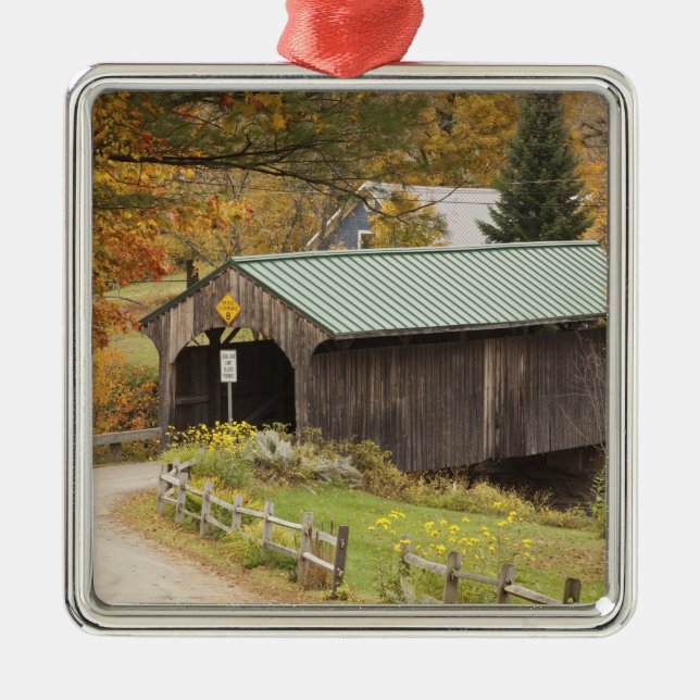 Ornement En Métal Pont couvert, Vermont, États-Unis (Devant)