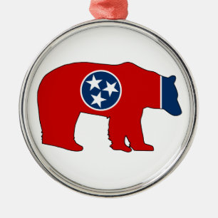 Ornement En Métal Porte-drapeau du Tennessee