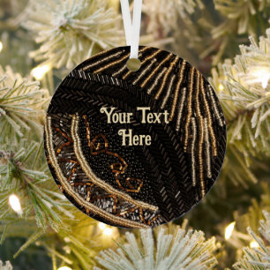 Ornement En Métal Porte-monnaie Art déco perlé - texte personnalisé