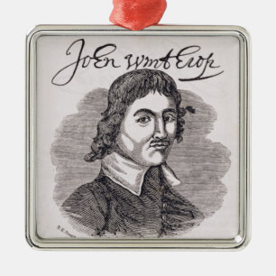 Ornement En Métal Portrait de John Winthrop