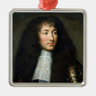 Ornement En Métal Portrait de Louis XIV
